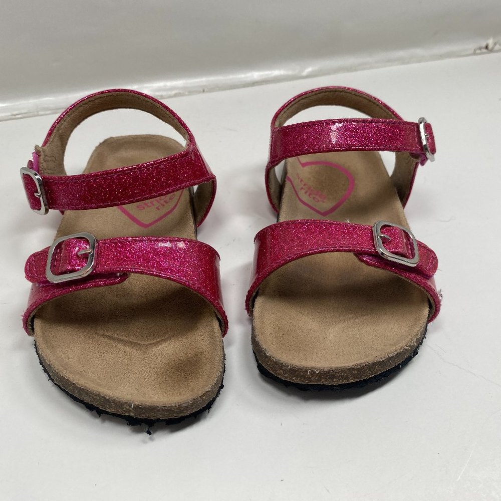 Stride Rite Zuly Pink Glitter Sandals Size 8.5m